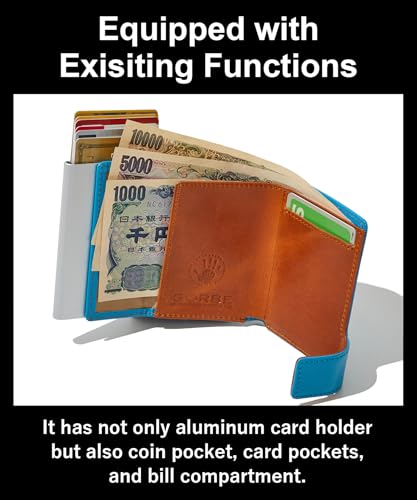 Wallet Credit Card Case Men's Italian Leather (black/red)3