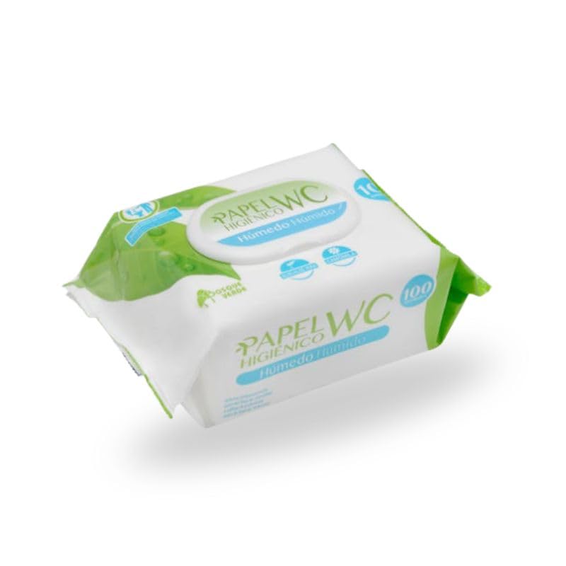 Papel Higiénico Húmedo WC Bosque Verde con Aloe Vera y Camomila – paquete con 100 toallitas
