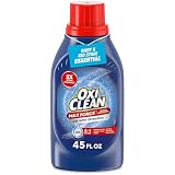 OxiClean Max Force Advanced Stain Remover Liquid, Color-Safe, Bleach-Free Kids and Baby Essential, Use with Detergent to Remove Messy Stains like Berries, Juice, Mud, Grass, 45 Fl Oz