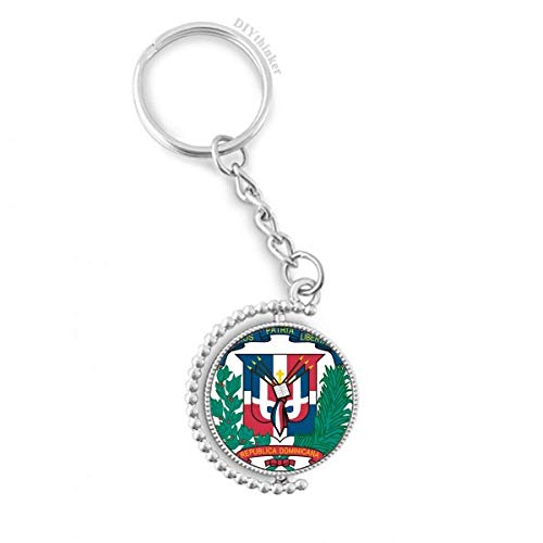 Key ring république Dominicaine rotatif pour sublimer vos clés de voiture
