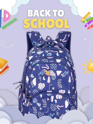 Image of Lyra Sweet Treats 37L School Backpack - Ice Cream & Candy Fun Edition | For Kids (Girls & Boys)