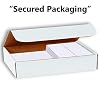 Hamilco Card Stock Folded Blank Cards with Envelopes 3 1/2 x 4 7/8 Scored White Cardstock Paper 80lb Cover - 100 Pack