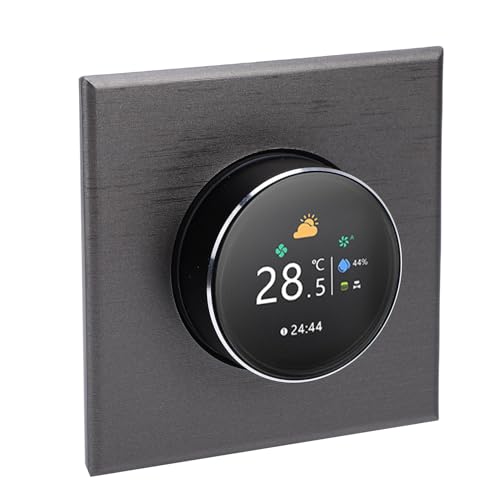 CHICIRIS Termostato Inteligente WiFi, Termostato de Perilla Inteligente con Pantalla TFT de 240x240 y Control Remoto, para Sistemas de Calefacción de Aire Acondicionado Central