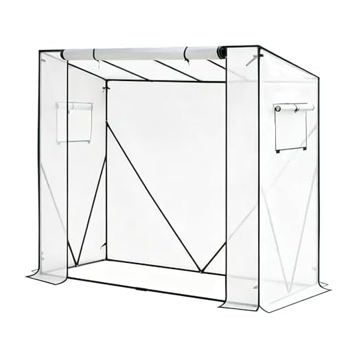 WOLTU Foliengewächshaus Gewächshaus 200x77x146/169cm 130 g/m2, PE halbtransparente Tomatengewächshaus, Plane wasserdicht wetterfest Mehrzwecktreibhaus Pflanzenhaus