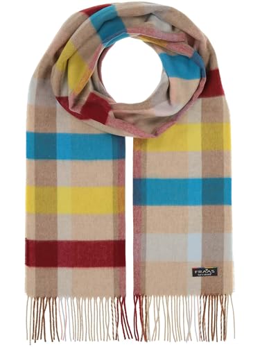 FRAAS Cashmink Schal 35 x 200 cm - Weicher als Kaschmir - Made in Germany - Schal mit bunten Streifen für Damen - Perfekt für Herbst und Winter Soft Beige