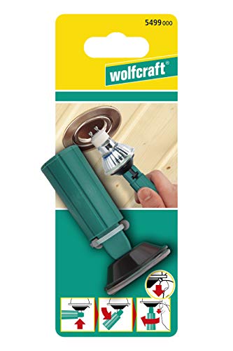 wolfcraft Saugnapf für Leuchtmittel - 5499000 - Halogenlampen Wechsler für GU 10 Hochspannungs-Lampen mit leichtem Schnellwechsel-System