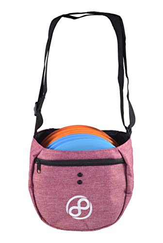 Infinite Discs Easy Bag - Disc Golf Starter Bag, Storage for 10 Discs (Red)