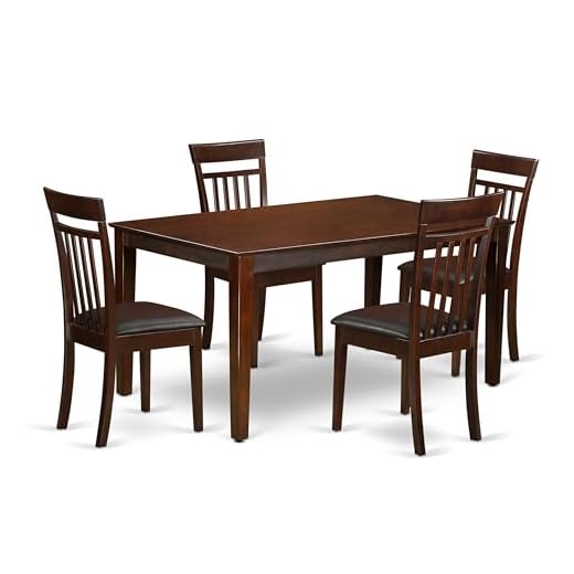 Chic Rectangular 5-Piece Dining Room Set