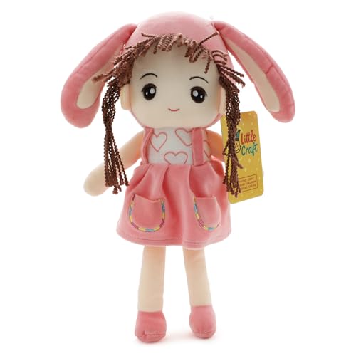 Image of Pink Bunny Doll Soft Toy for Kids with Cute Hug-Friendly Plush for Babies, Toddlers & Children Safe, Lightweight & Easy to Clean (35CM)
