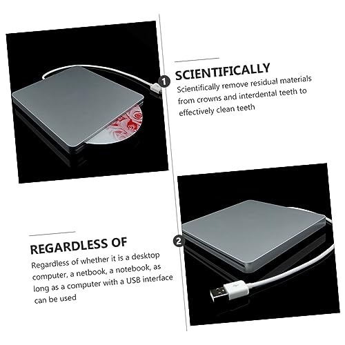 Lecteur CD DVD compact argenté haute vitesse transmission pour PC fixe