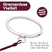 BDSM Halsband Edelstahl mit abnehmbarem O-Ring - Bondage Halsreif Unisex - Halsfessel, Sklavenhalsband, Choker für Damen & Männer - Fetisch Zubehör, Rollenspiel, Sklavenspielzeug - Größen wählbar