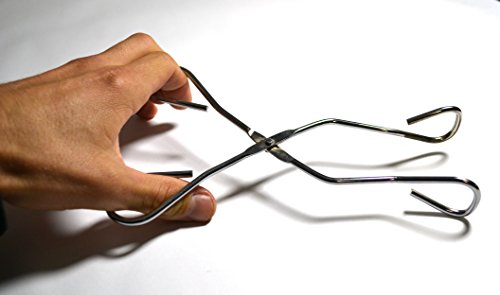 Crucible Tongs - Eisco Labs - General Use - Nickel Plated Steel #TOP1