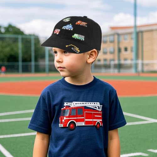 Kids Embroidered Baseball Hats Adjustable Cotton Washed Vintage Cowboy Hat for Boys Girls Age 3-83