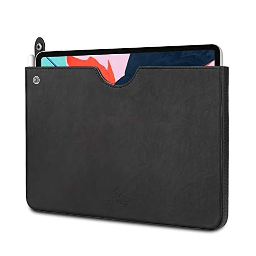 FINTIE Fodral för iPad 10,2 tum 2019/2020, Slim Fit Vegan Läder Skyddsfodral Väska Väska Väska med Stylus Loop, Kompatibel med iPad Air 4 11 tum 2020/iPad Pro 11 tum/Pro 10,5 tum surfplattor, svart
