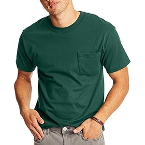 Hanes Men’s Short-Sleeve Beefy-T with Pocket