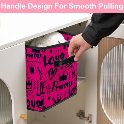 Boîte de rangement pour jouets cube pliable pour libérer l'espace au sol - 7
