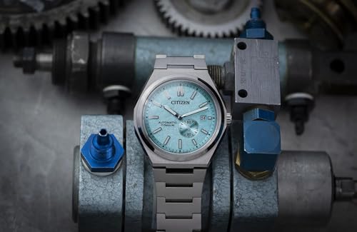 Image of Citizen Zenshin Super Titanium Lightweight Automatic Men's Watch | 5X Harder, 40% Lighter, Scratch & Rust Resistant | Integrated Bracelet | Small Seconds | 100M Water Resistance | NJ0180-80M