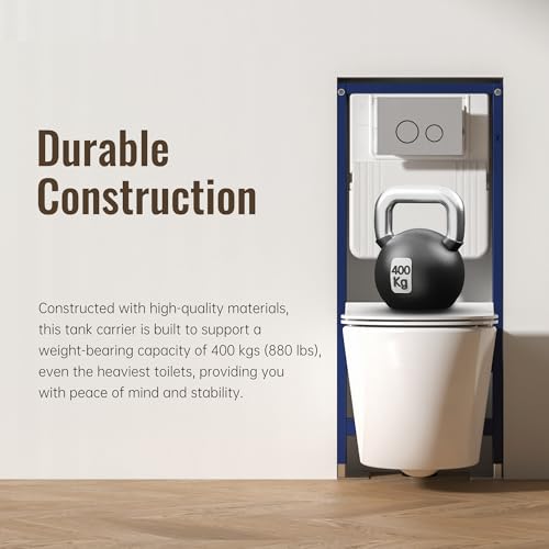 MEJE #038A In-Wall Toilet Tank Carrier with Dual-Flush Actuator Plate in chrome silver color - Thumbnail 6