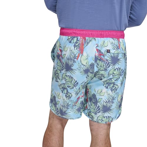 Margaritaville Men's Standard Island Reserve Parrot Swim Trunk3