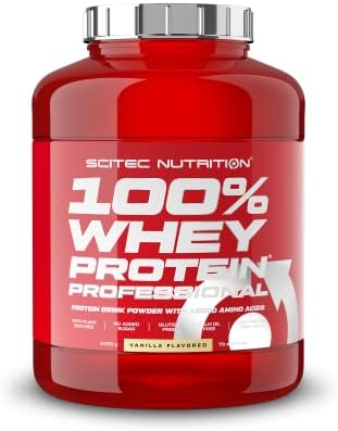 Scitec Nutrition 100% Whey Protein Professional, Zawiera dodatkowe aminokwasy i enzymy trawienneó, bez glutenu, 2.35 kg, Słony Karmel