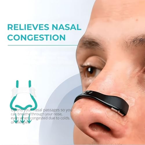 Image of ANTIL'S Magnetic Anti-Snoring Nose Clip (Pack of 15) | Nasal Strips for Breathing Relief | Sleep Aid Snore Stopper Device for Men & Women | Reusable Nose Dilator for Better Sleep & Easy Breathing