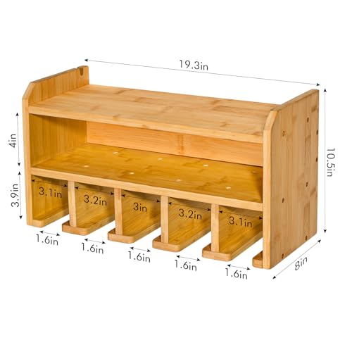 XCSOURCE Drill Charging Station | Drill Storage | Wall Mounted | Power Tool Storage | Power Drill Toolbox Screwdriver Cordless Drill Organizer - Tool Parts Craft Organizer Wooden