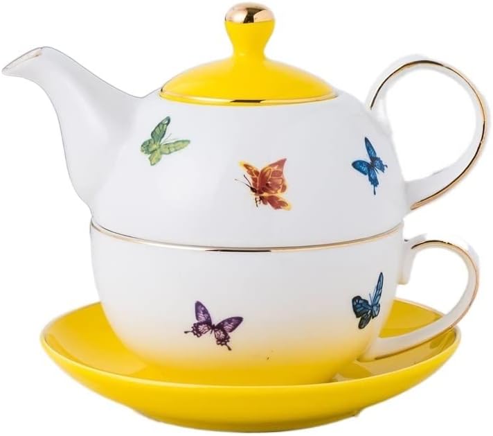 Nordic Ceramic Mother Pot Creative Flower Tea Single Person Coffee Cup Afternoon Tea Set