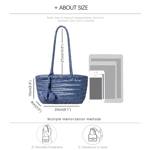 Bolso tejido de hombro mini para mujer miniatura 4