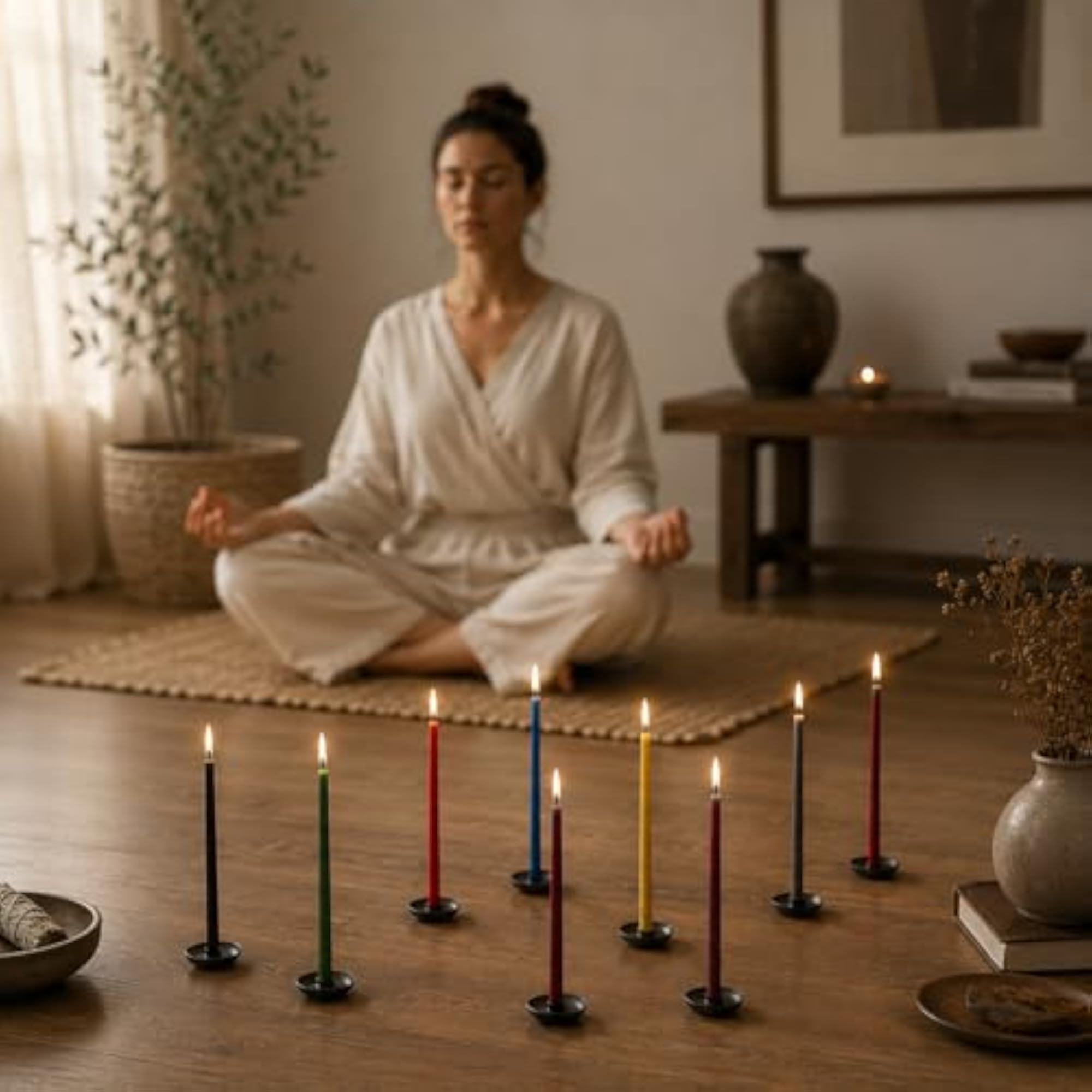 Handcrafted Beeswax Wish Candles, 15-Pack