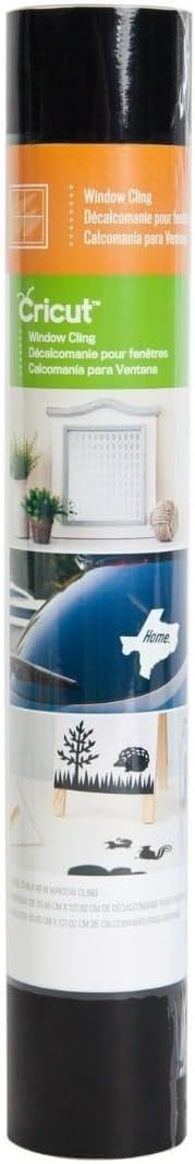Cricut Decorative Window Cling, Black 12" x 48"