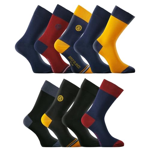Chaussettes hautes homme coton Serge Blanco lot de 9 paires de socquettes