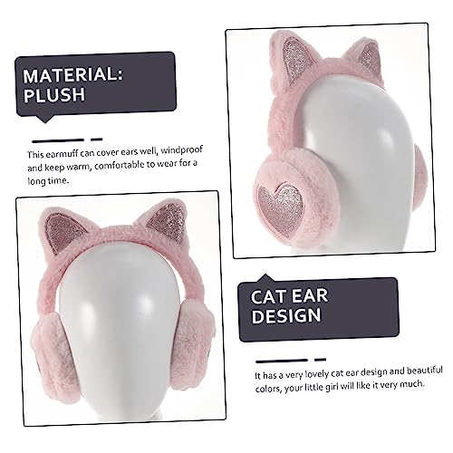 Lovely Cat Ear Earmuffs for Plush Ear Warmers Cozy Winter Ear Cover for Outdoor Activities Skin Friendly and Compact for4