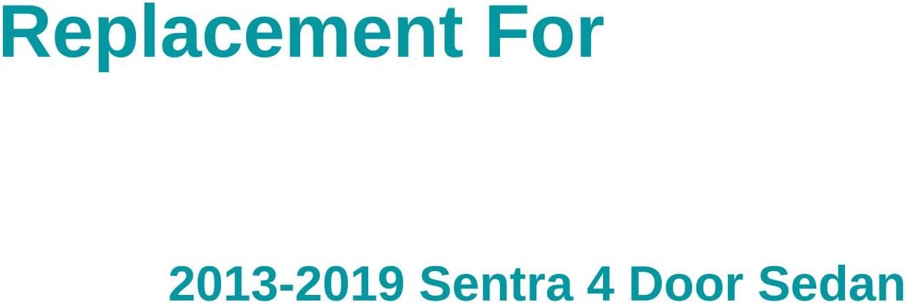 Passenger/Right Side Front Door Window Glass Replacement For Nissan Sentra 4 Door Sedan 2013-2019