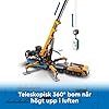 LEGO City Gul mobil byggkran Byggset och lekset för pojkar och flickor, Kreativa leksaker som presentidé till barn, Lång utdragbar kranarm och 4 minifigurer av arbetare för rollekar 60409 #3