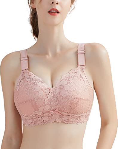 AILIVIN Wireless Full Figure Plus Size Minimizer Lightly Lined Cups Womens Bra