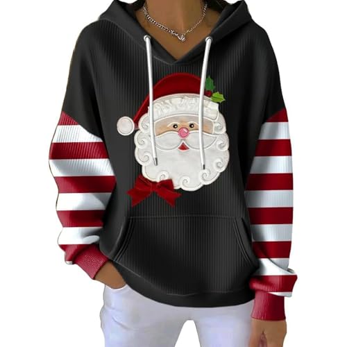 Sweat à capuche Noël pour femme idéal pour vos journées cosy à la maison