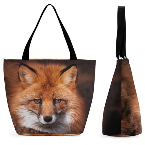 Sac de shopping pour voyage Renard Rouge, l'allié de vos escapades