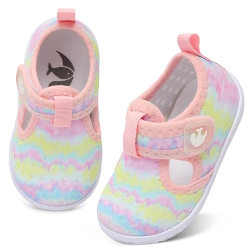 Image of FEETCITY Boys Girls Water Shoes Kids Aqua Socks Quick Dry Barefoot for Beach Swimming Pool