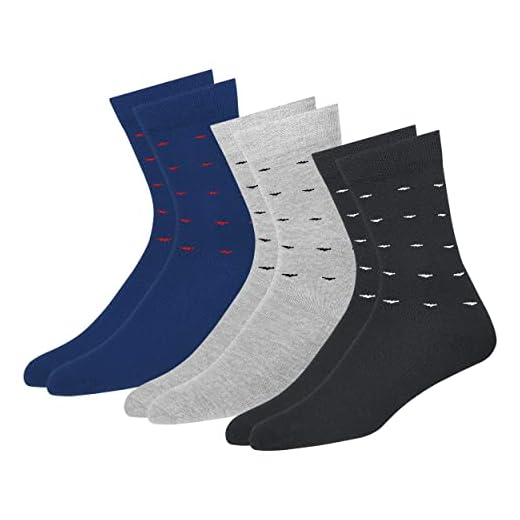 NAVYSPORT Men's Cotton Formal Socks with Cushion (Multicoloured, Free Size), Pack of 3