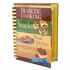 Hardcover Diabetic Cooking 3 Books in 1: Snacks, Main Dishes, Desserts Book
