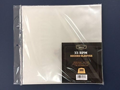 500 Clear Poly Plastic LP Outer Sleeves 2 Mil 12" Vinyl 33rpm Record Album Cover