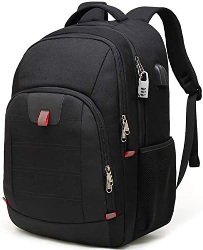 Laptop Backpack for Men, Large Anti-Theft Business Travel Backpack with USB Charging Port, Water Resistant College Computer Bag for Men/Women for 17 Inch Laptop and Notebook