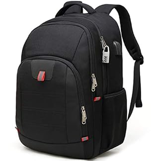 Laptop BackpackExtra Large Anti Theft Business Travel Laptop Backpack Bag with USB Charging Port Black 17 inch