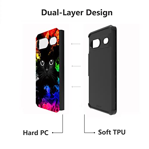 Coque Google Pixel 7 résistant aux chocs design chat