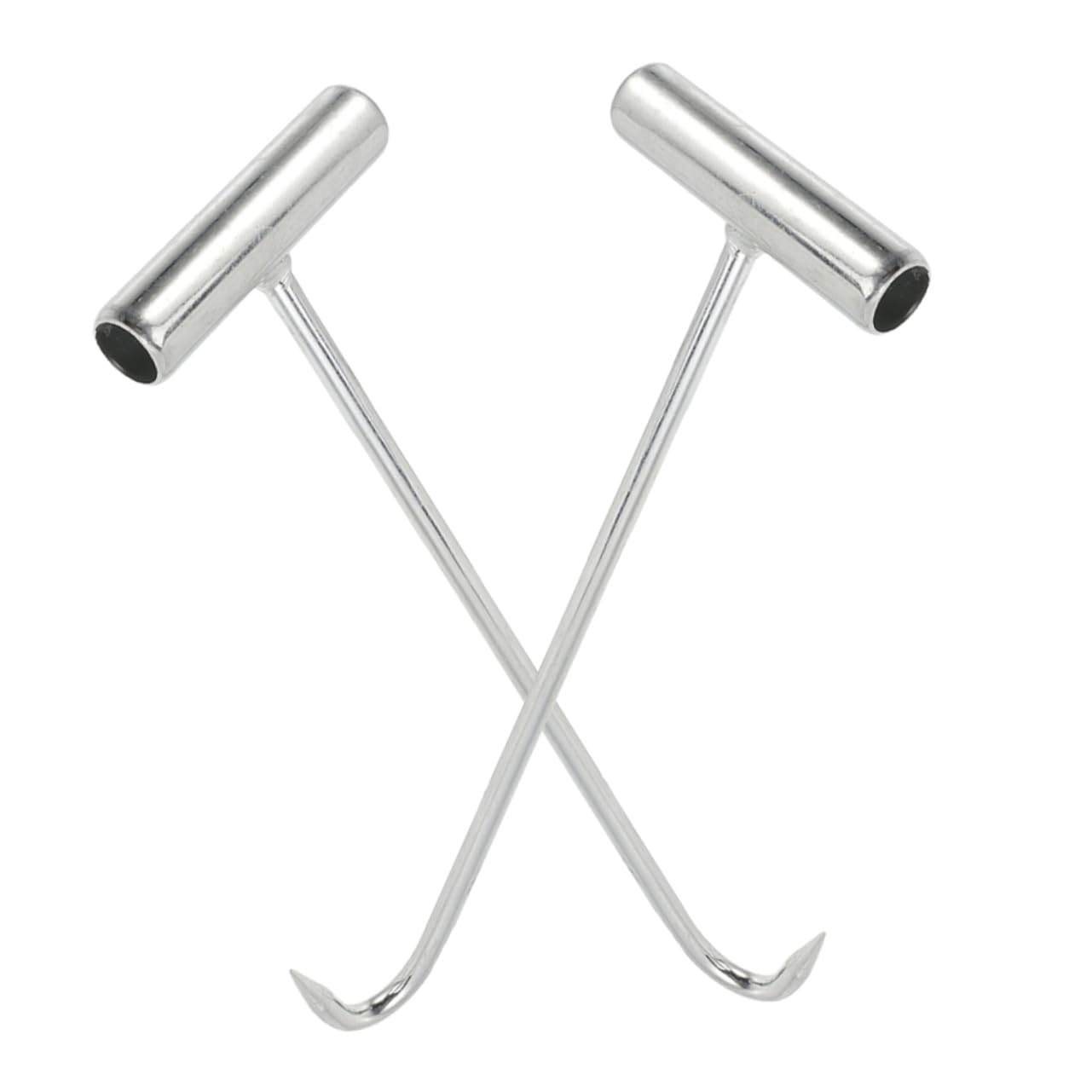 NAMOARLY 2pcs Manhole Lifter Manhole Lifting Tool Silver Manhole Lifting Tools Manhole Lifting Gadget Galvanized Iron