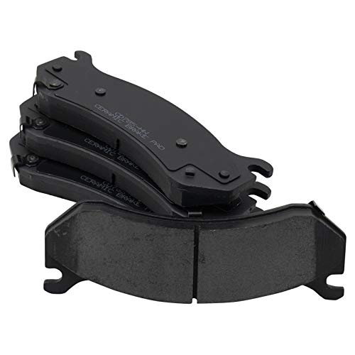 Image of TRQ Rear Brake Pad & Rotor Kit Ceramic Compatible with 2002-2003 Chevrolet Silverado 2500 Silverado 2500 HD GMC Sierra 2500 Sierra 2500 HD
