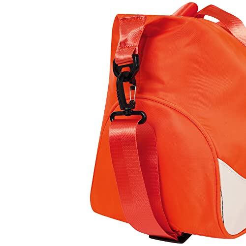 Image of Furn Aspire Lightweight Waterproof Sports Fitness Gym Duffel Yoga Weekend Travel Bag with Separate Shoes Compartment & Wet Pocket Men & Women (K. Orange)
