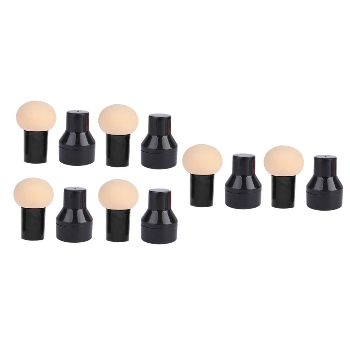 SOESFOUFU 10sets Makeup Powder Puff Foundation Puff for Women Wet Dry Use Non-slip Handle Ideal for Home Salon 6pcs*10