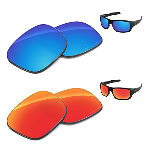 Image of Performance Replacement Lenses Compatible with Oakley Turbine OO9263 Polarized Etched