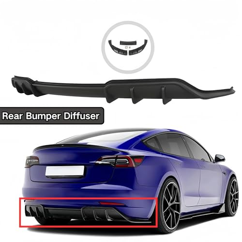 Diffuseur pare-chocs arrière Tesla Model 3 protection bas de caisse